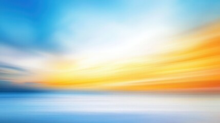 Obraz premium Abstract blurred blend of sky and horizon in shifting colors - a dreamy, bright landscape ideal for backgrounds