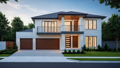 Real Estate House Exterior Photography with a Sleek Modern Design