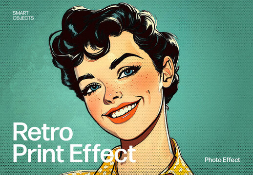 Retro Print Photo Effect