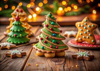 Festive Christmas Tree Food Photography: Delicious Holiday Treats & Desserts