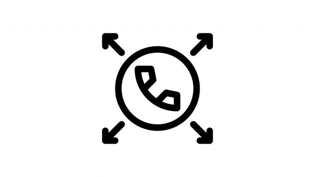 communication center animated icon