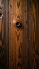 Rich brown wood, heavily textured, worn surface, grain, surface, aged wood texture