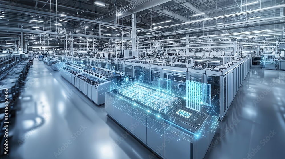 Poster automating smart factories with iot innovations for enhanced efficiency