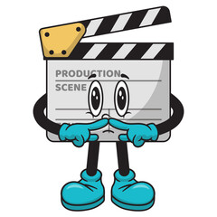 Cartoon Clapperboard Character