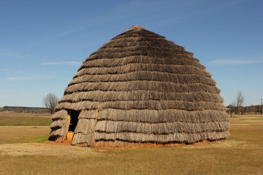 Native American Style Hut in Rural East Texas.