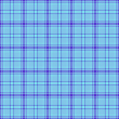 Menswear fabric check vector, long pattern background textile. Cotton texture plaid tartan seamless in cyan and indigo colors.