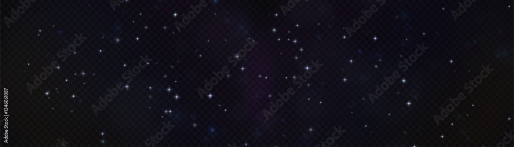 Poster Light effect with many shimmering highlights on a transparent background. Abstract bokeh lights.	