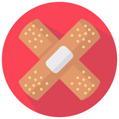adhesive vector round flat icon