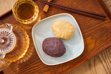 おはぎ – あんこときな粉の伝統的な和菓子