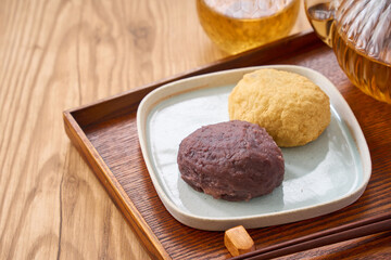 おはぎ – あんこときな粉の伝統的な和菓子