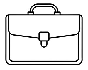 creative Briefcase  icon and logo silhouette vector illustration