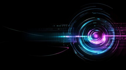 Science and technology sense of robotic arm background, science and technology sense of color 