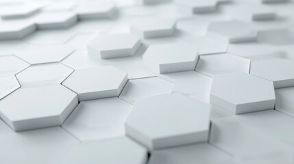 Abstract 3D Hexagonal Pattern Background