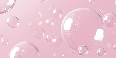 Fresh pink bubble background pattern