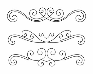 abstract floral background. Illustrations of hand-drawn dividers, wreaths, borders, and text separators