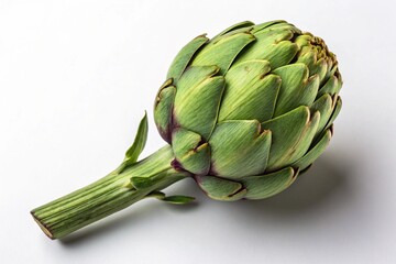 Obraz premium green artichoke on a white background