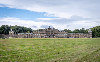 full frontal view of a large historic stately home in Rotherham. 