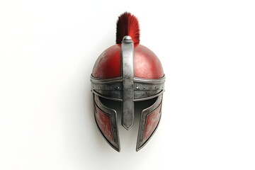 Vintage Roman Combat Headgear isolated on white background