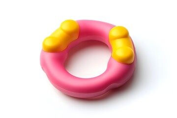Soft and Safe Teething Toy for Infants isolated on white background