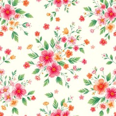seamless pattern with flowers