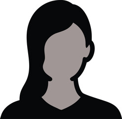 girl icon vector design image