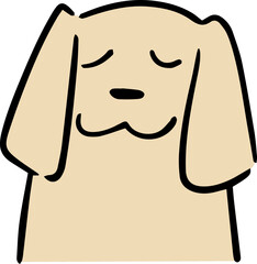 Illustration of dog cartoon