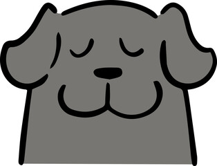 Illustration of dog cartoon