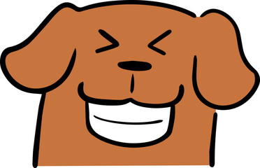 Illustration of dog cartoon