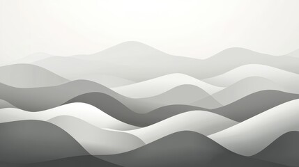 Fototapeta premium Abstract Gray Mountain Landscape Background Design.