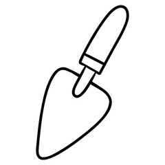 shovel construction vector icon 