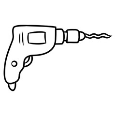 screwdriver drill vector icon