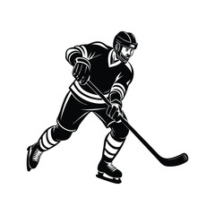 hockey player silhouette