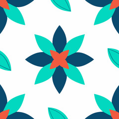 Shameless Flower Pattern Design Vector Illustration