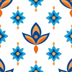 Shameless Flower Pattern Design Vector Illustration