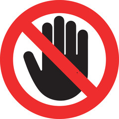 No entry forbidden sign