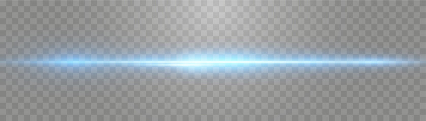 Fototapeta premium Vector abstract lights lines, laser beams on png background. Glowing streaks. Luminous neon lines isolated on transparent background