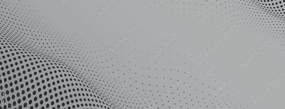 Aufkleber gray halftone gradient background. gray gradient halftone banner vector background. gradient gray mi