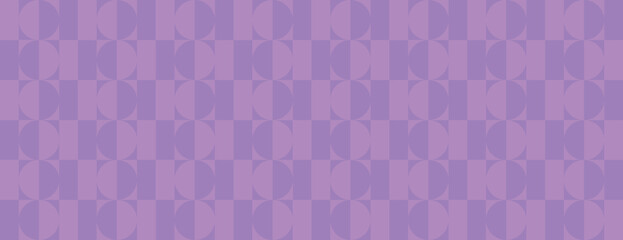 Geometric vector purple background with a modern style. The vector background features a repeating purple pattern with a smooth texture. Purple retro seamless geometric pattern background.