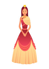 A delightful of colorful dresses showcasing charming cartoon princess and character