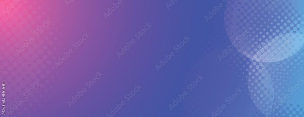 Poster gradient background with pink and blue hues, featuring halftone dotted texture. the background blend