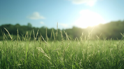 Green Grass Field Under Sunny Daylight