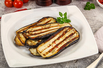  Vegan Grilled eggplant slices snack