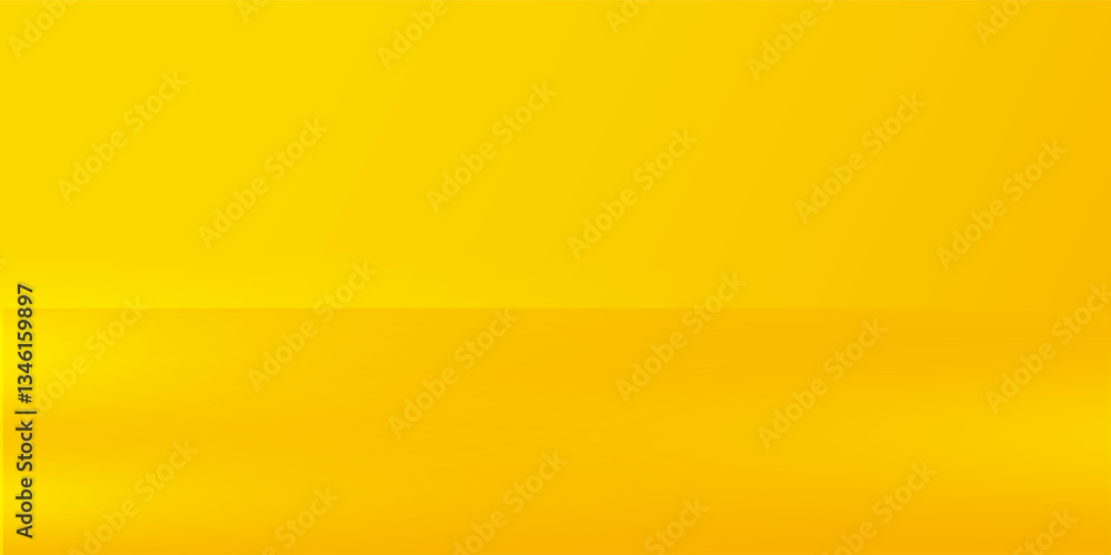 Poster yellow background abstract with gradient in empty room studio, yellow empty room studio gradient use