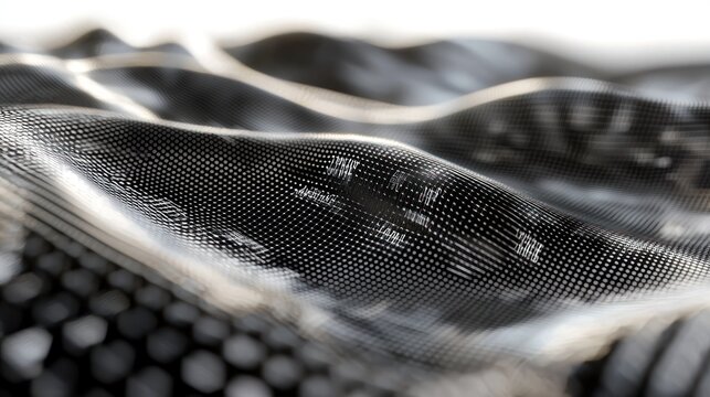 Abstract Digital Waveform: Data Flow Visualization - Powered by Adobe