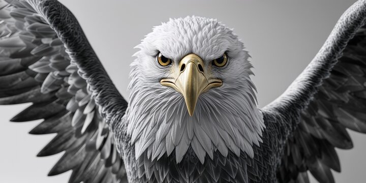 Majestic Golden Eagle Emblem Symbolizing Spirit of Independence.