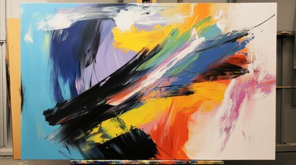Vibrant Abstract Expressionism: A Symphony of Colors