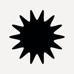 Starburst shape clip art vector