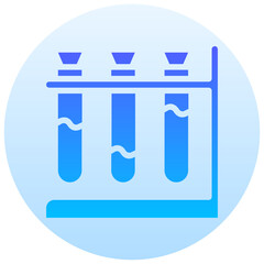laboratory  vector round gradient icon 
