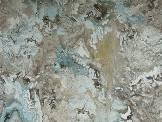 dynamic wave color texture with abstract lines and swirls, mixing brown and blue shades in graphic...