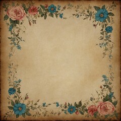 vintage background with flowers